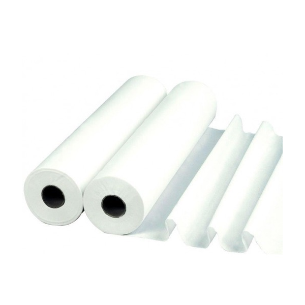 Draps d'examen plastifié blanc 60cm Draps d'examen plastifié blanc 60cm