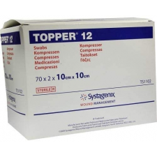 Compresses Topper 12 stériles 10x10cm