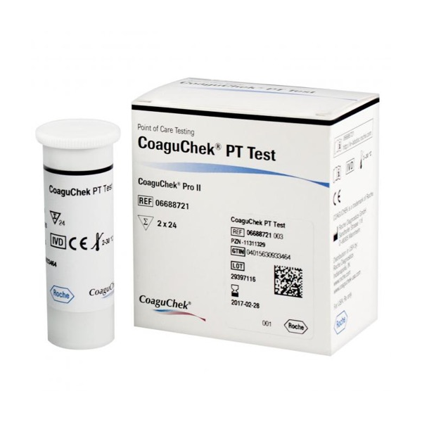 CoaguChek PT test Pro II bandelettes CoaguChek PT test Pro II bandelettes