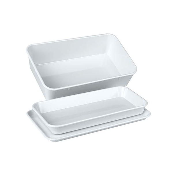 Plateau blanc instruments 190x150x17mm Plateau blanc instruments 190x150x17mm